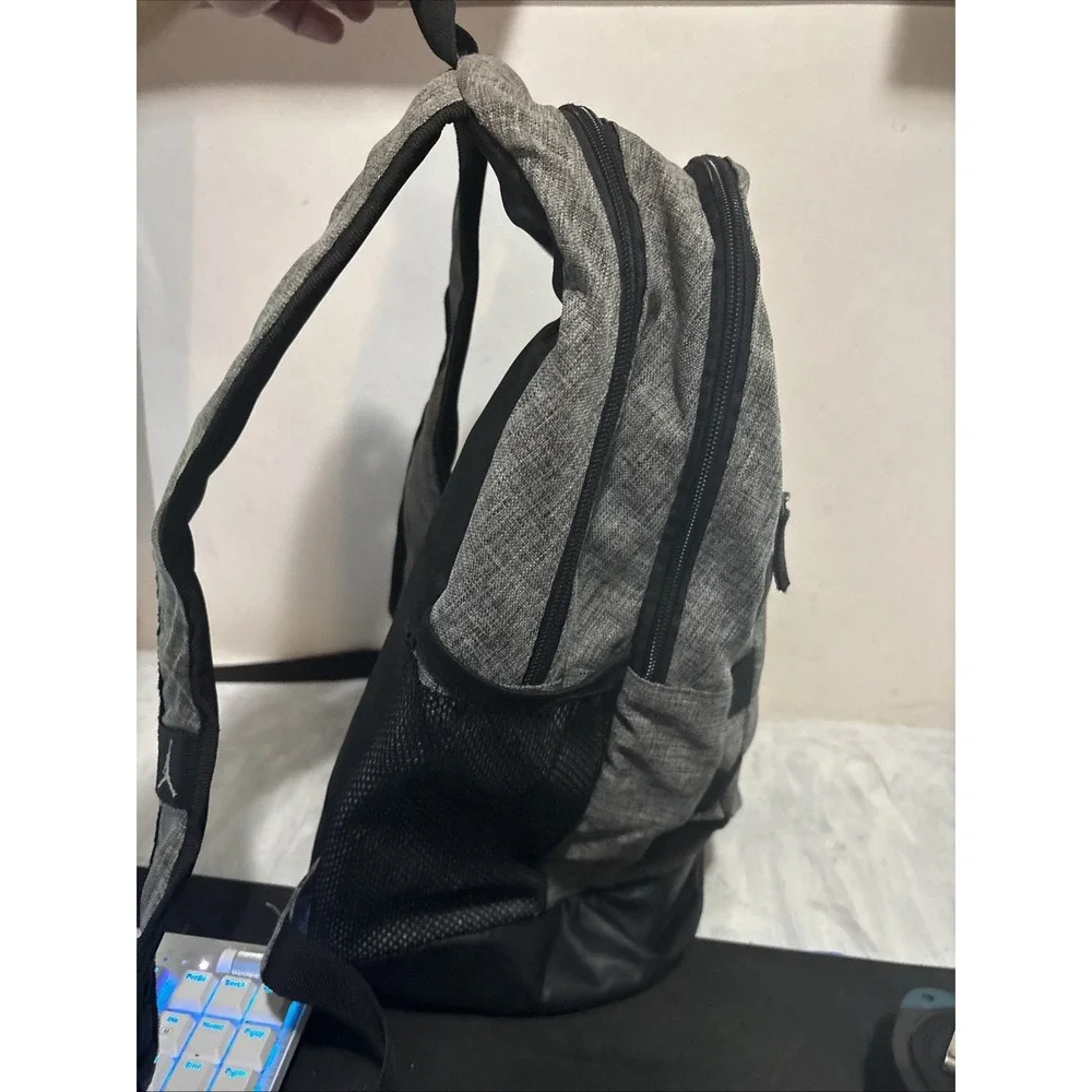 Jordan Gray Backpack 16 Inch Mens School Work Bag Jumpman Heathered